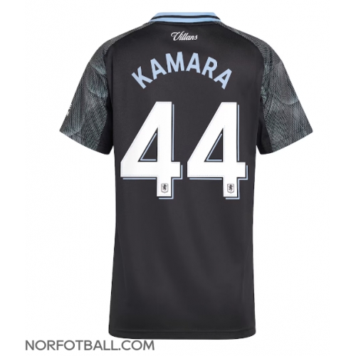 Billige Fotballdrakt Aston Villa Boubacar Kamara #44 Replika Bortedrakt Dame 2025-26 Kortermet Billige Fotballdrakt Aston Villa Boubacar Kamara #44 Replika Bortedrakt Dame 2025-26 Kortermet